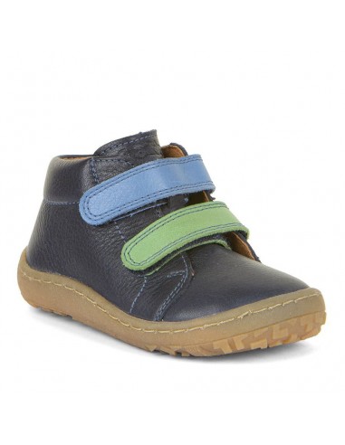 Froddo Barefoot First Step Marine Vert et Bleu brillant des détails fins