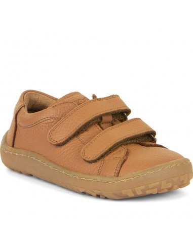 Froddo Barefoot Cuir Velcros Cognac le des métaux précieux